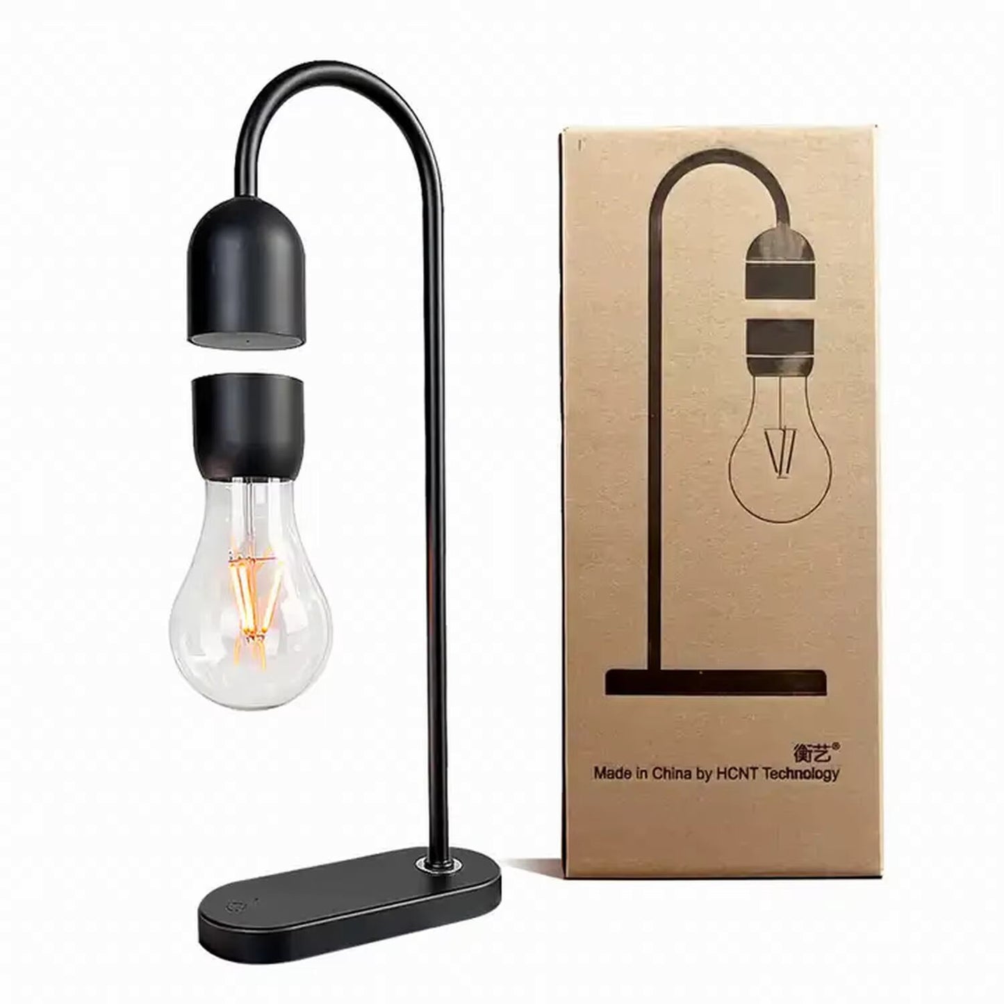 Levitating Bulb Moon Table Lamp