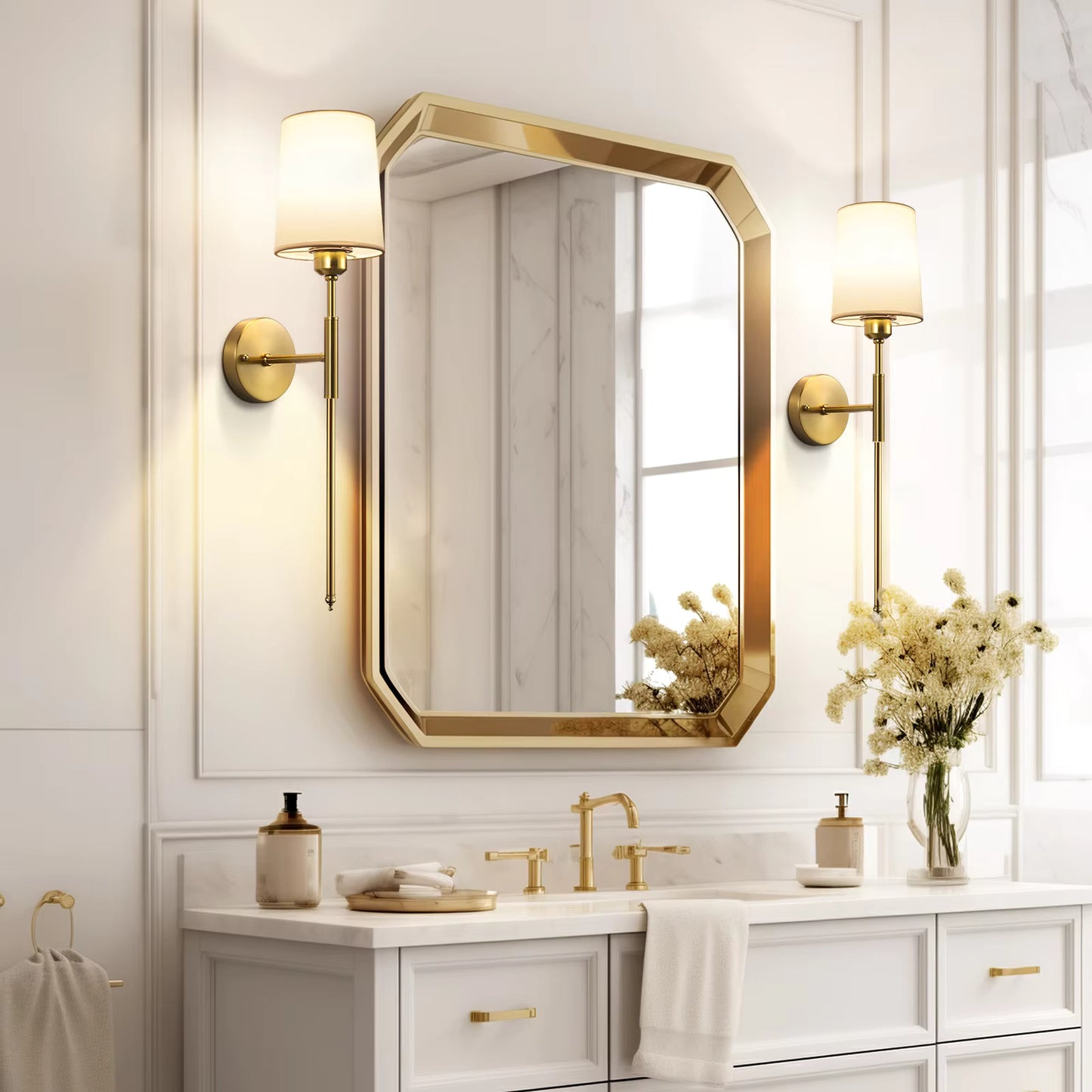 2 pack battery operated wall sconce 1