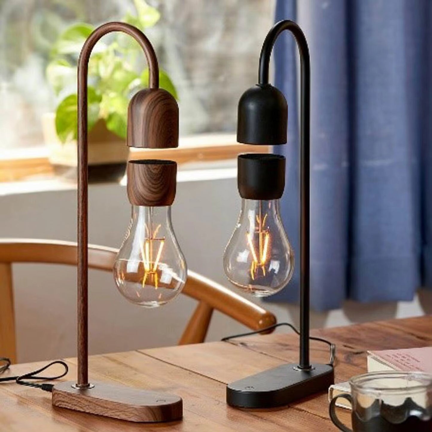 Levitating Bulb Moon Table Lamp