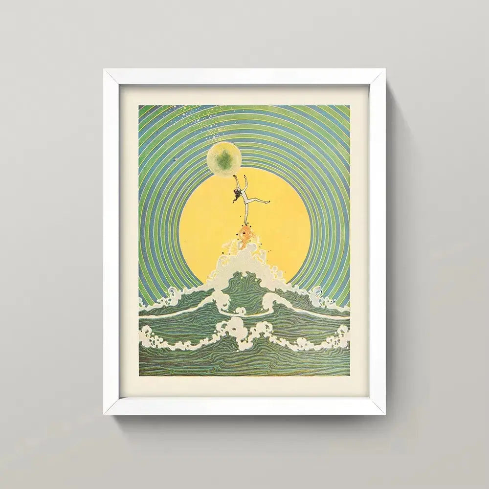 Motivational Moon Girl Canvas Wall Art - Decorstly