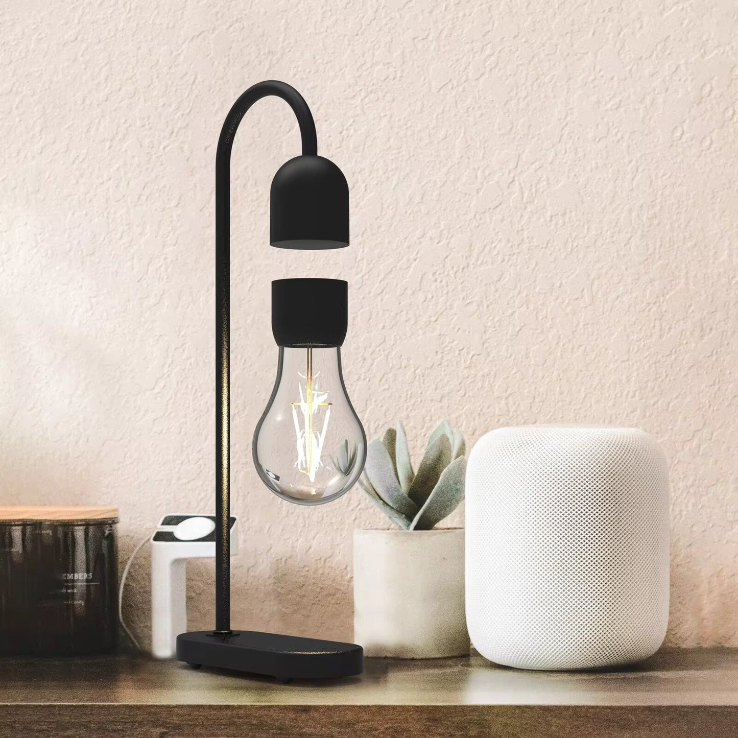 Levitating Bulb Moon Table Lamp