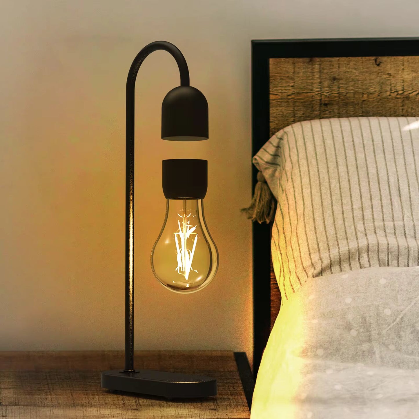 Levitating Bulb Moon Table Lamp