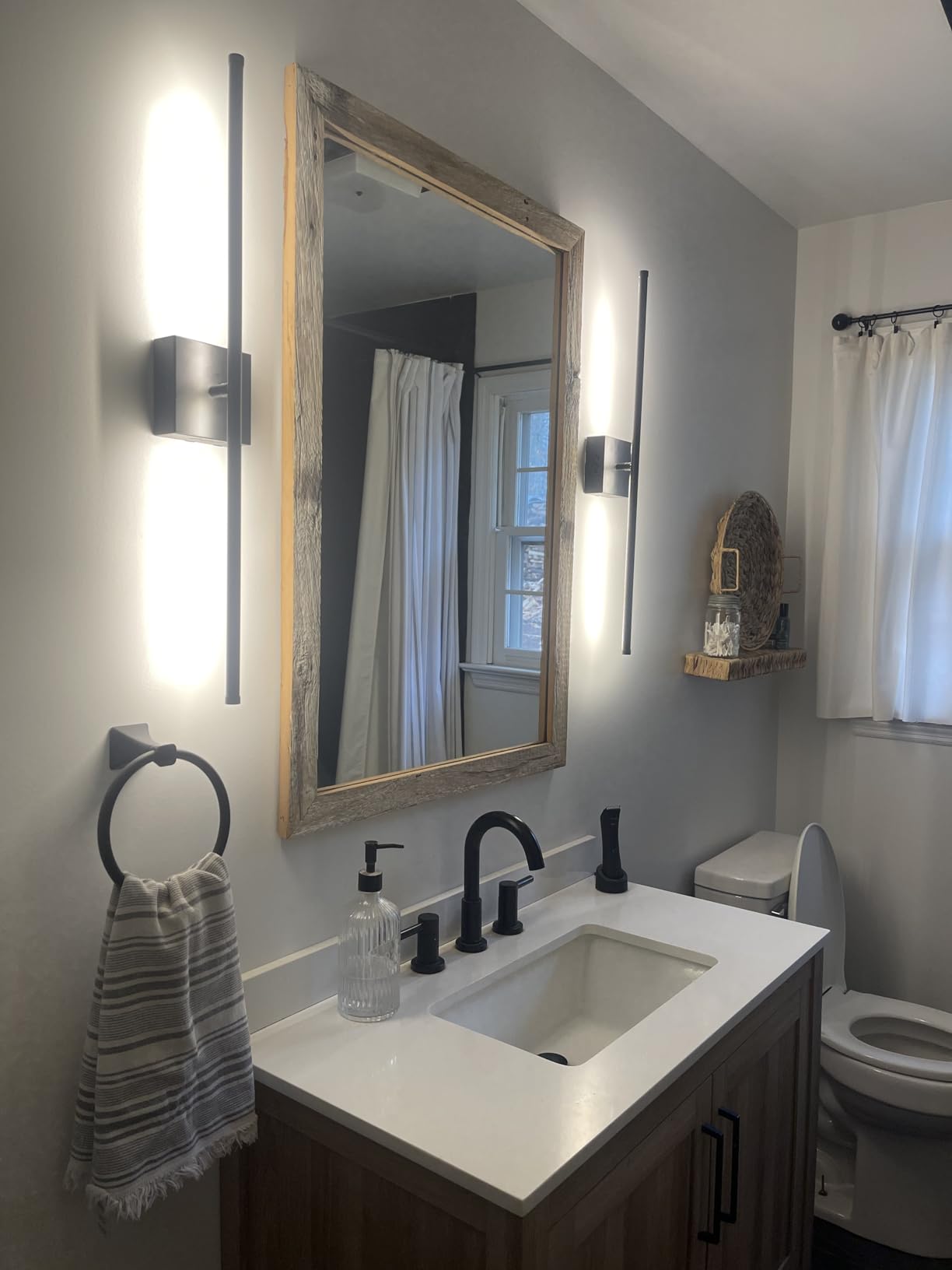 Minimalist Gold Strip Wall Sconces Set