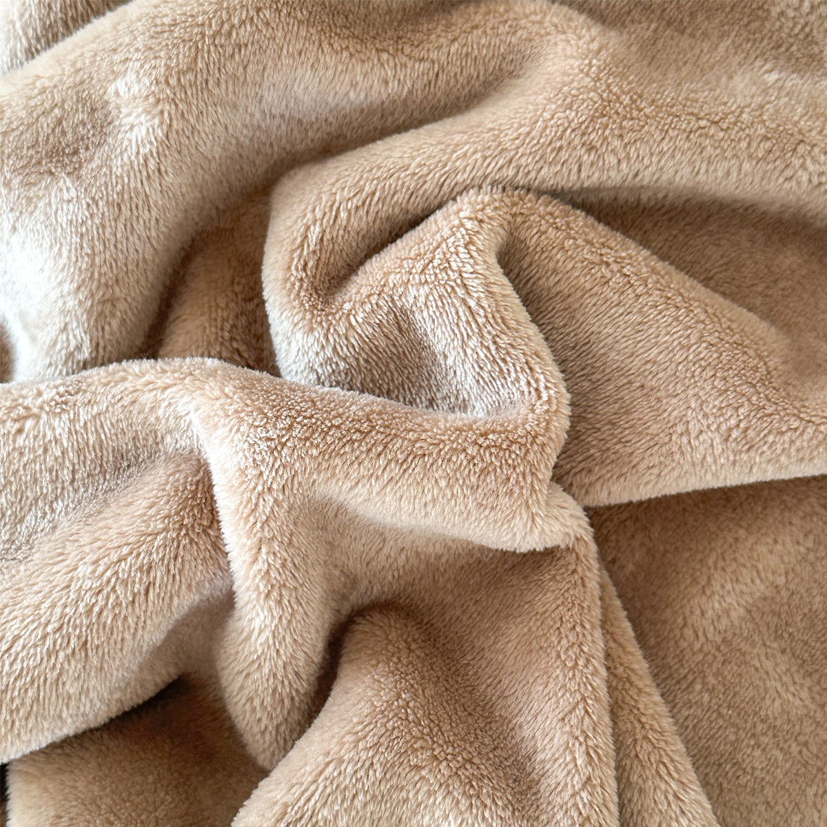Super Soft Flannel Throw Blanket: Dark Khaki