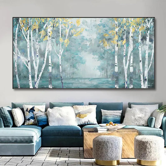 Abstract Forest Wall Art Poster - Decorstly
