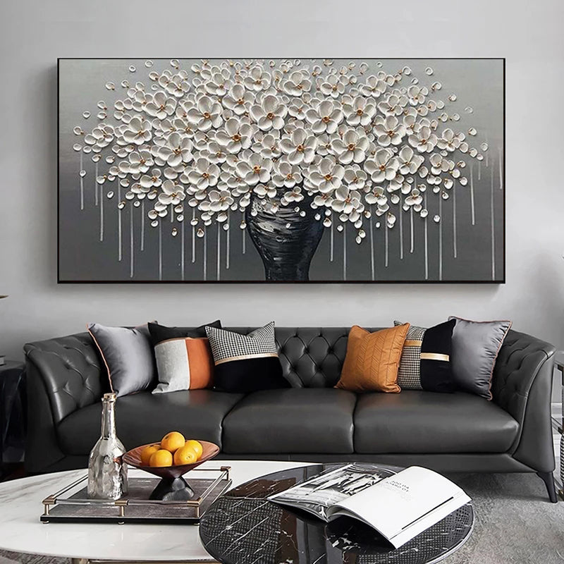 Abstract Gold Tree Textured Wall Art