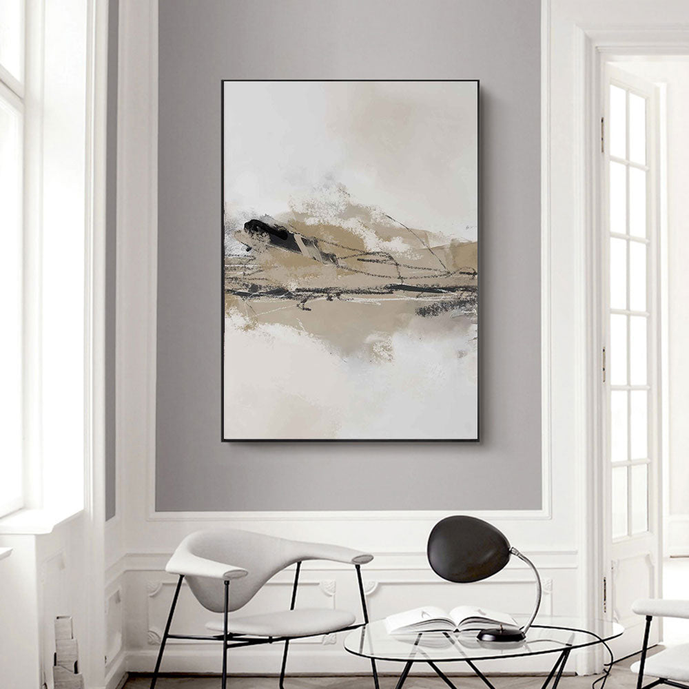 Abstract Mountain Lake Wall Art