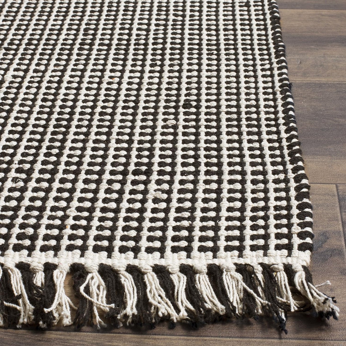Black & White Boho Rug