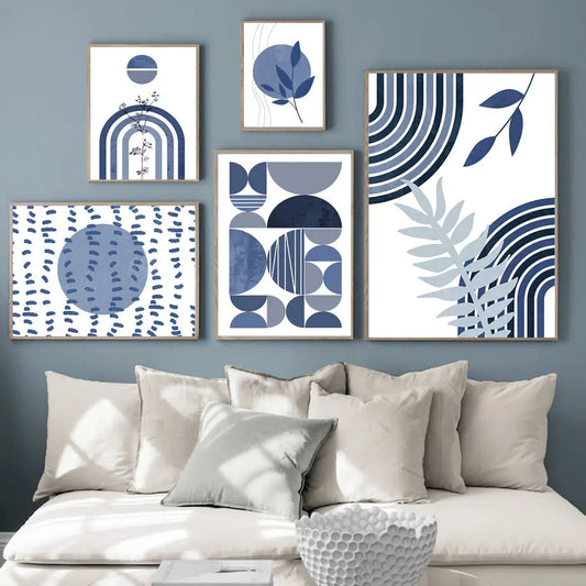 Blue Boho Wall Art - Decorstly