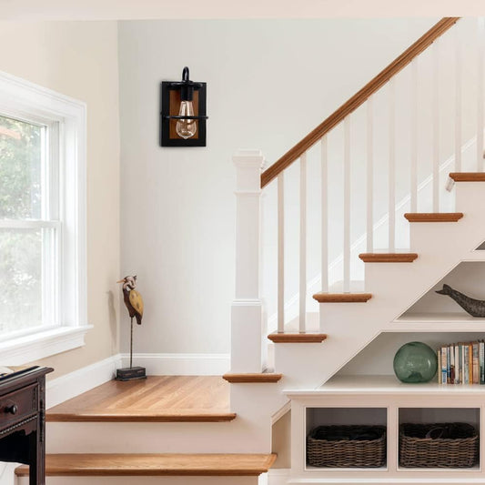 Farmhouse Faux-Wood Sconce