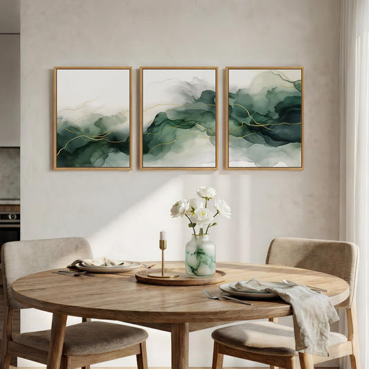 Green Canvas Painting Artwork