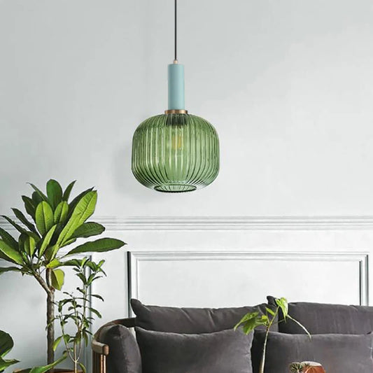 Kitchen Island Green Glow Pendant Light
