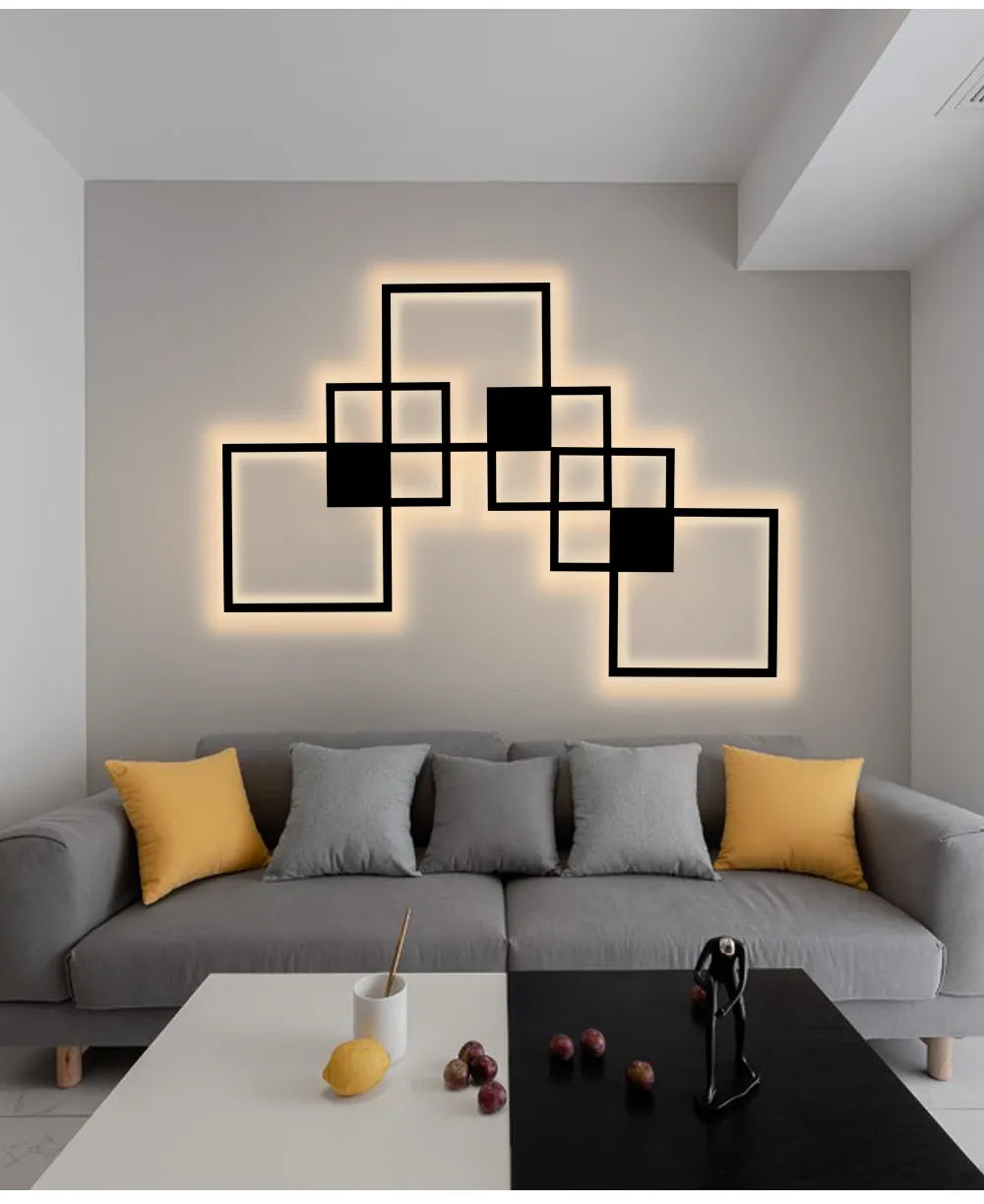 Black Square Wall Sconce