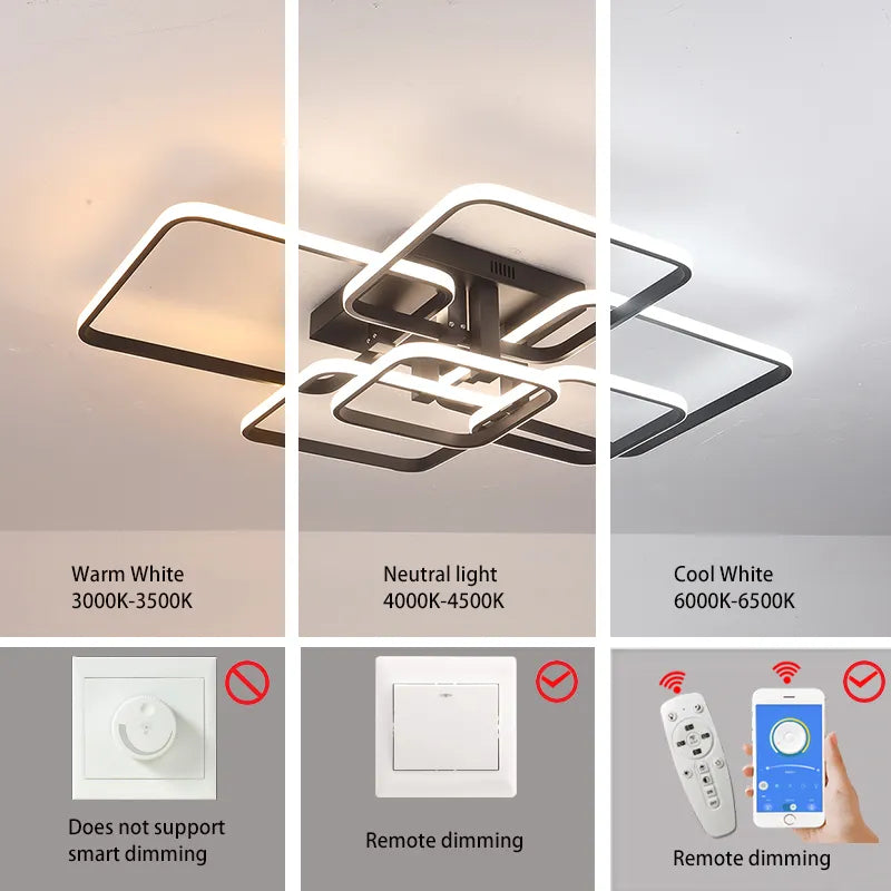 Acrylic Rectangle Chandelier