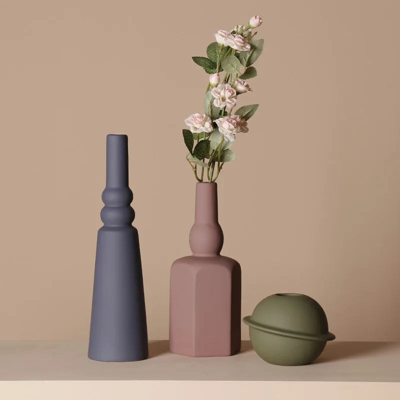 Morandi Color Ceramic Vases