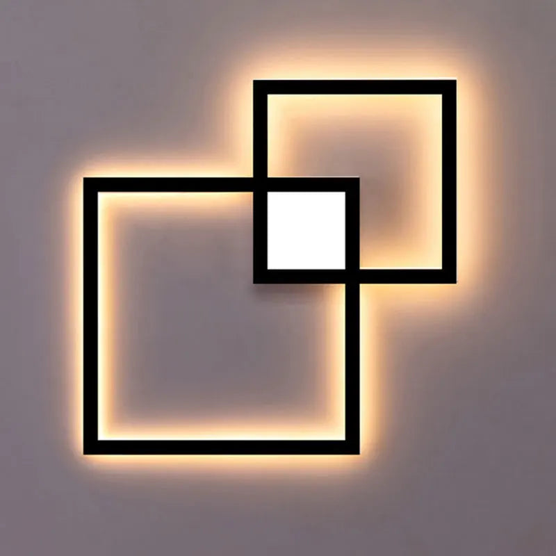 Black Square Wall Sconce