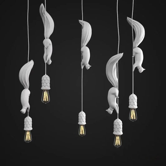 Squirrel Resin Pendant Lights - Decorstly