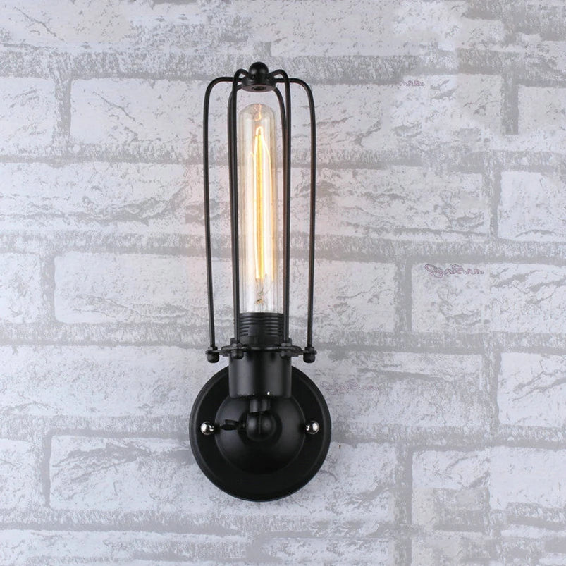 A wall-mounted LoftEdison Retro Wall Sconce.