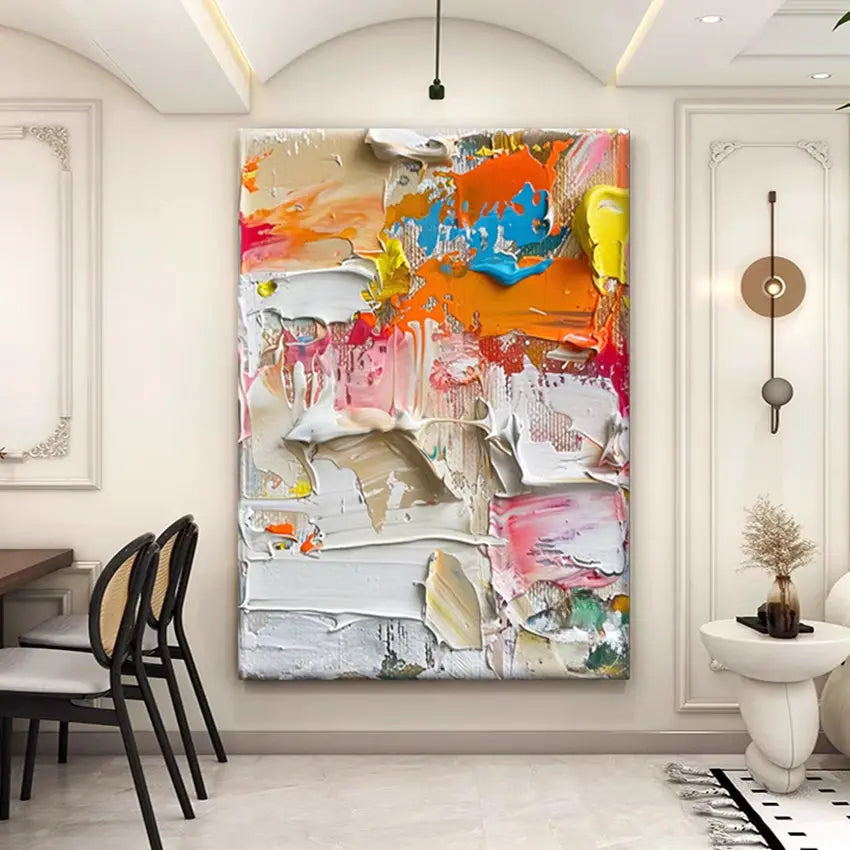 Abstract Colorful Textured Painting - Decorstly