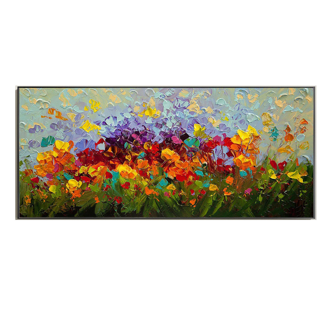 Handmade Colorful Abstract Flower Wall Art