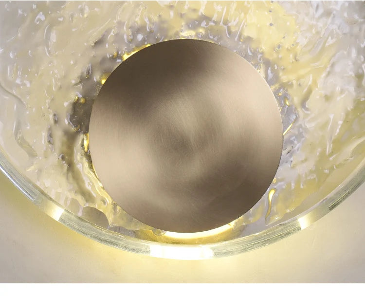 Glass Eclipse Wall Sconce
