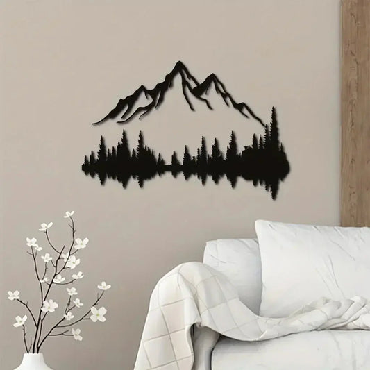 Hill Trees Metal Wall Art - Decorstly