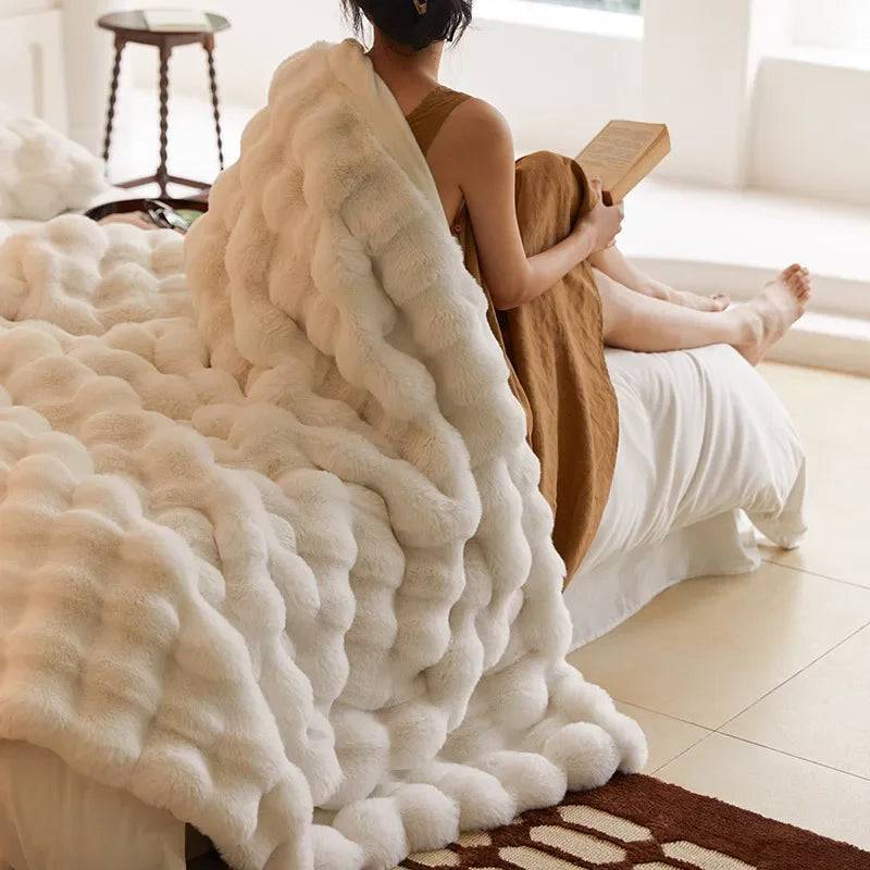 Faux Fur Winter Blanket
