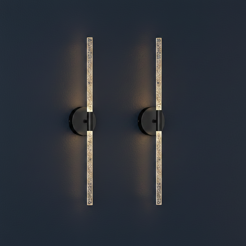 Linear Rod Wall Sconce Set 6