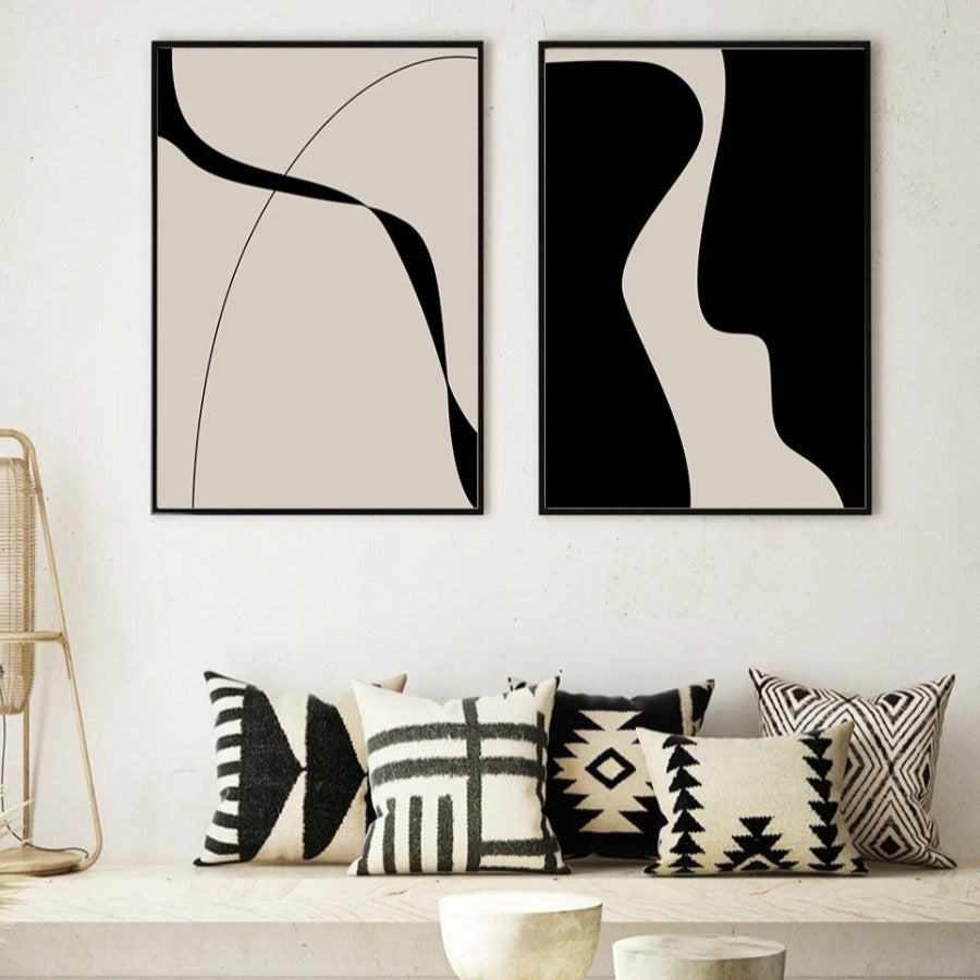 Minimalist Black And White Wall Art Poster
