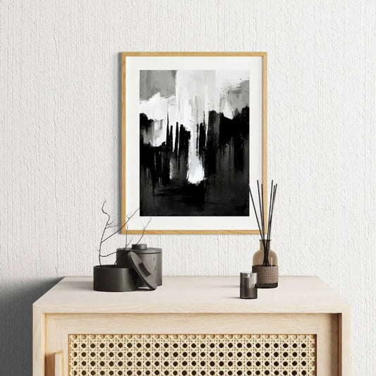 Minimalist Black White Canvas Wall Art - Decorstly
