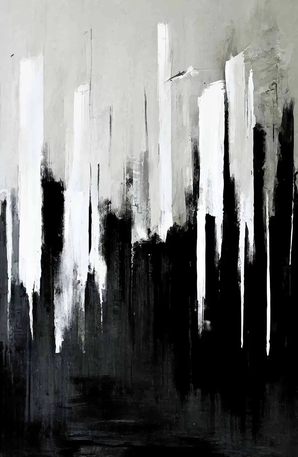 Minimalist Black White Canvas Wall Art - Decorstly