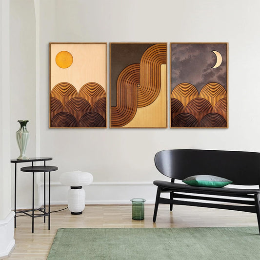 Minimalist Boho Line Canvas Art