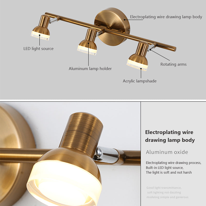 Modern Triple Head Wall Sconce