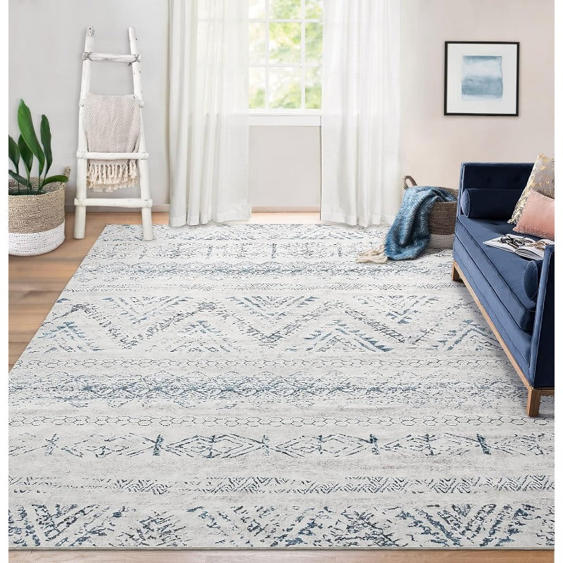 Moroccan Black Ivory Area Rug