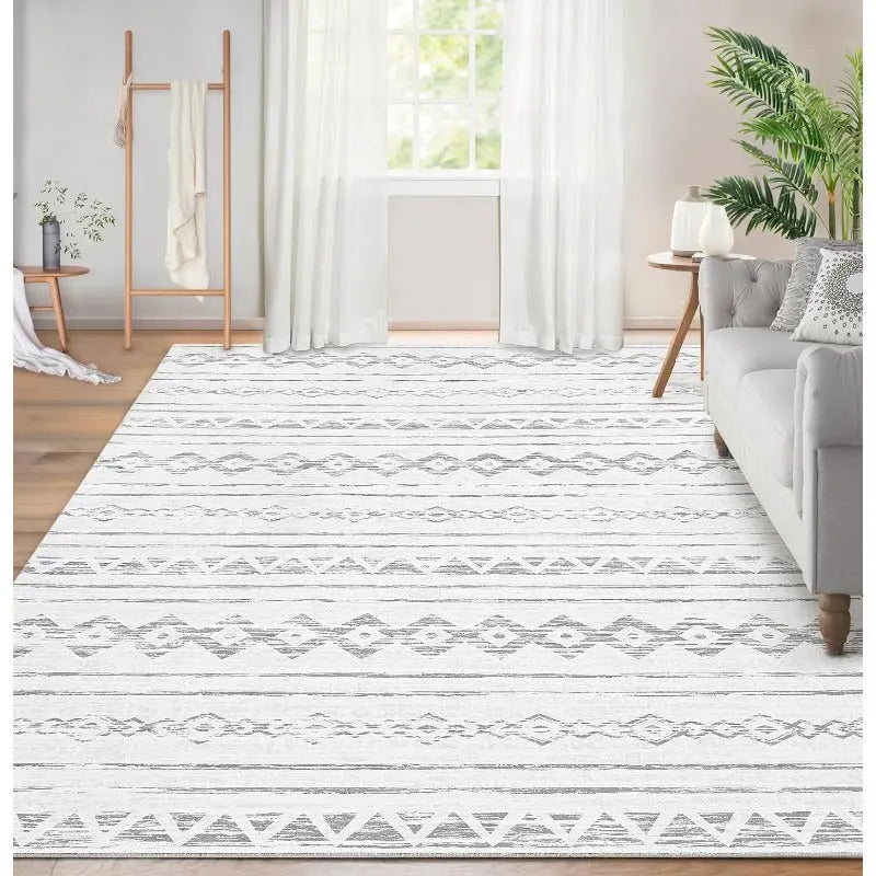 Moroccan Black Ivory Area Rug - Decorstly