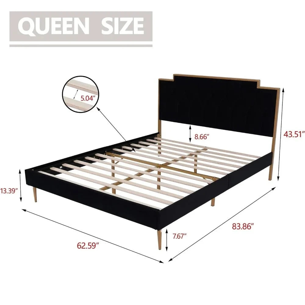Sleek Shadow Platform Bed Frame