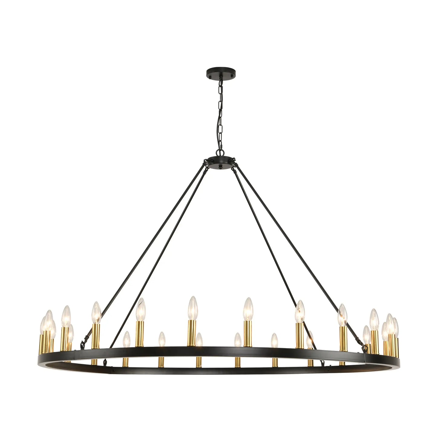 Rustic Wagon Wheel Chandelier - Decorstly