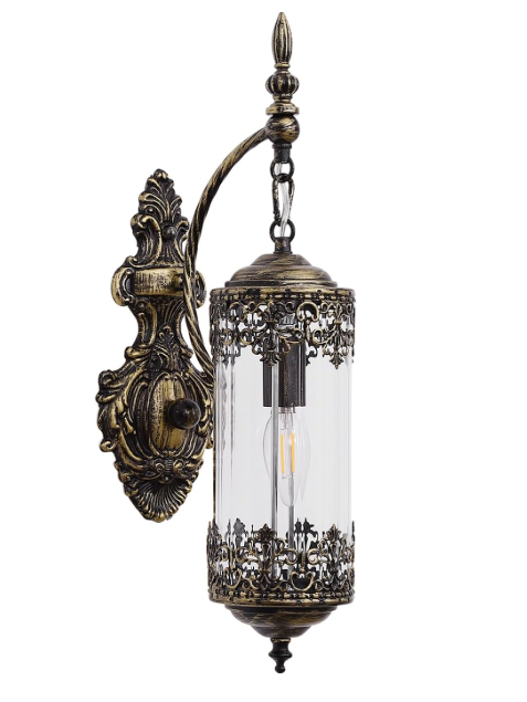 Rustic Vintage Antique Glass Wall Sconce