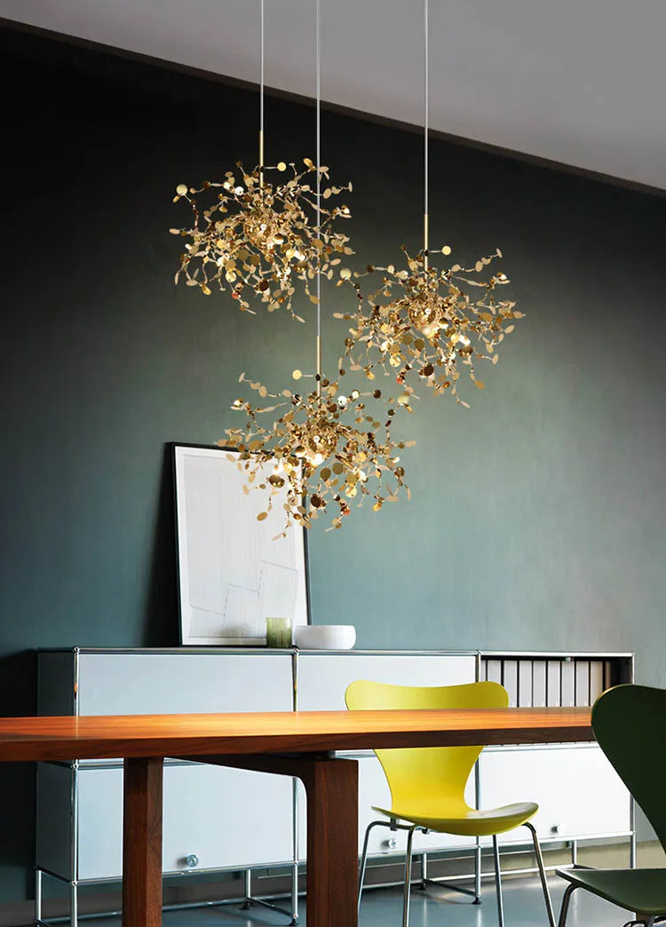 Chrome Steel Chandelier