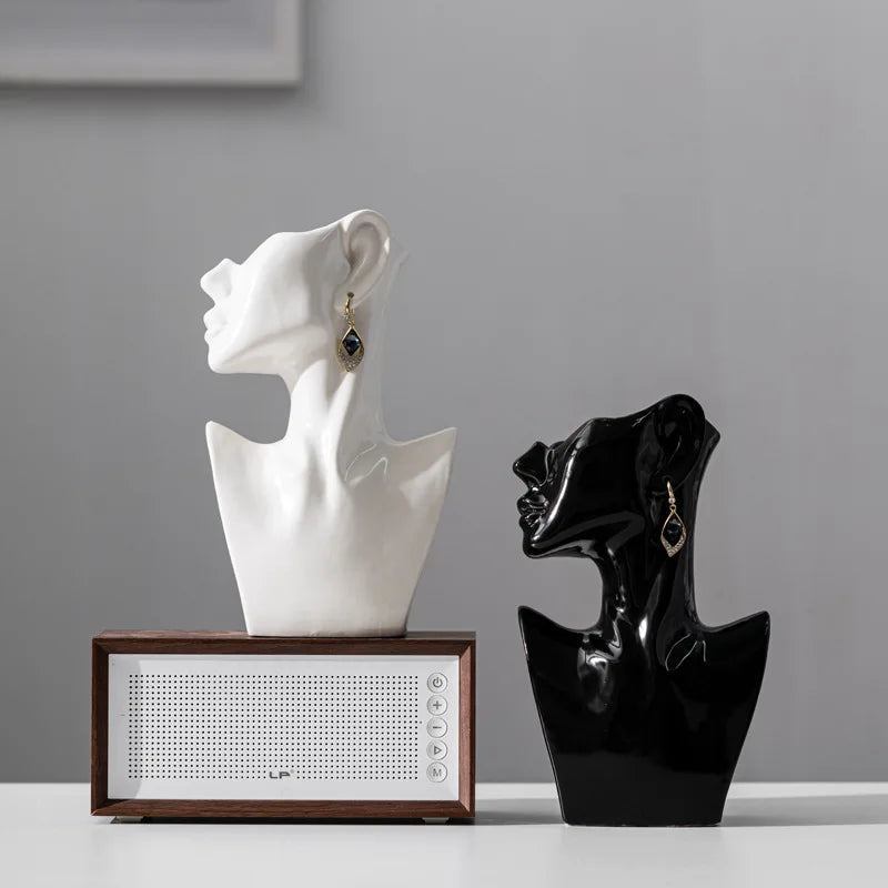 Abstract Side Face Vase