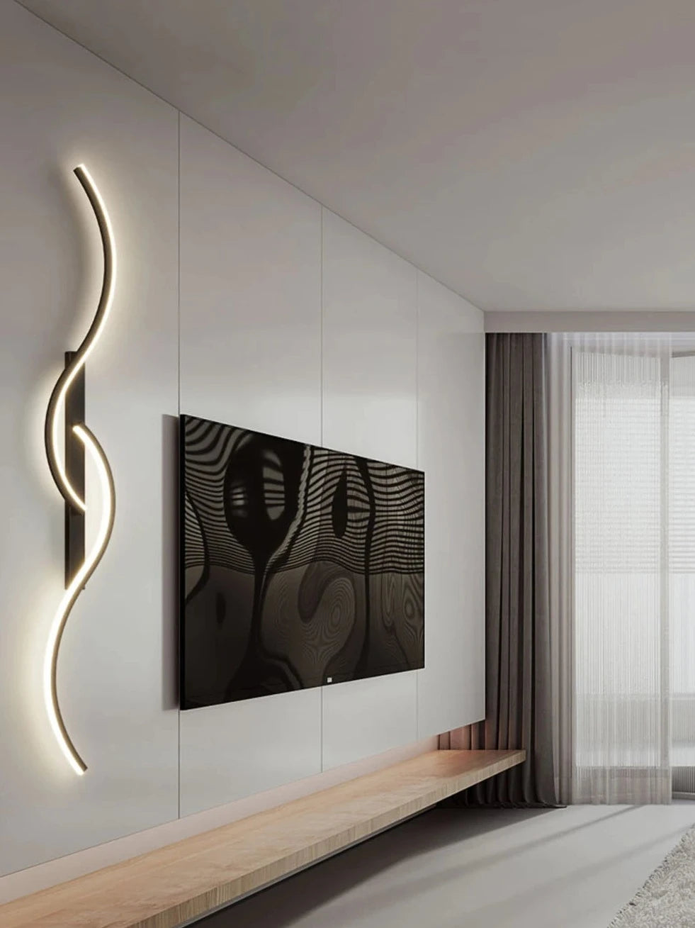 Modern Curve LED Wall Sconce