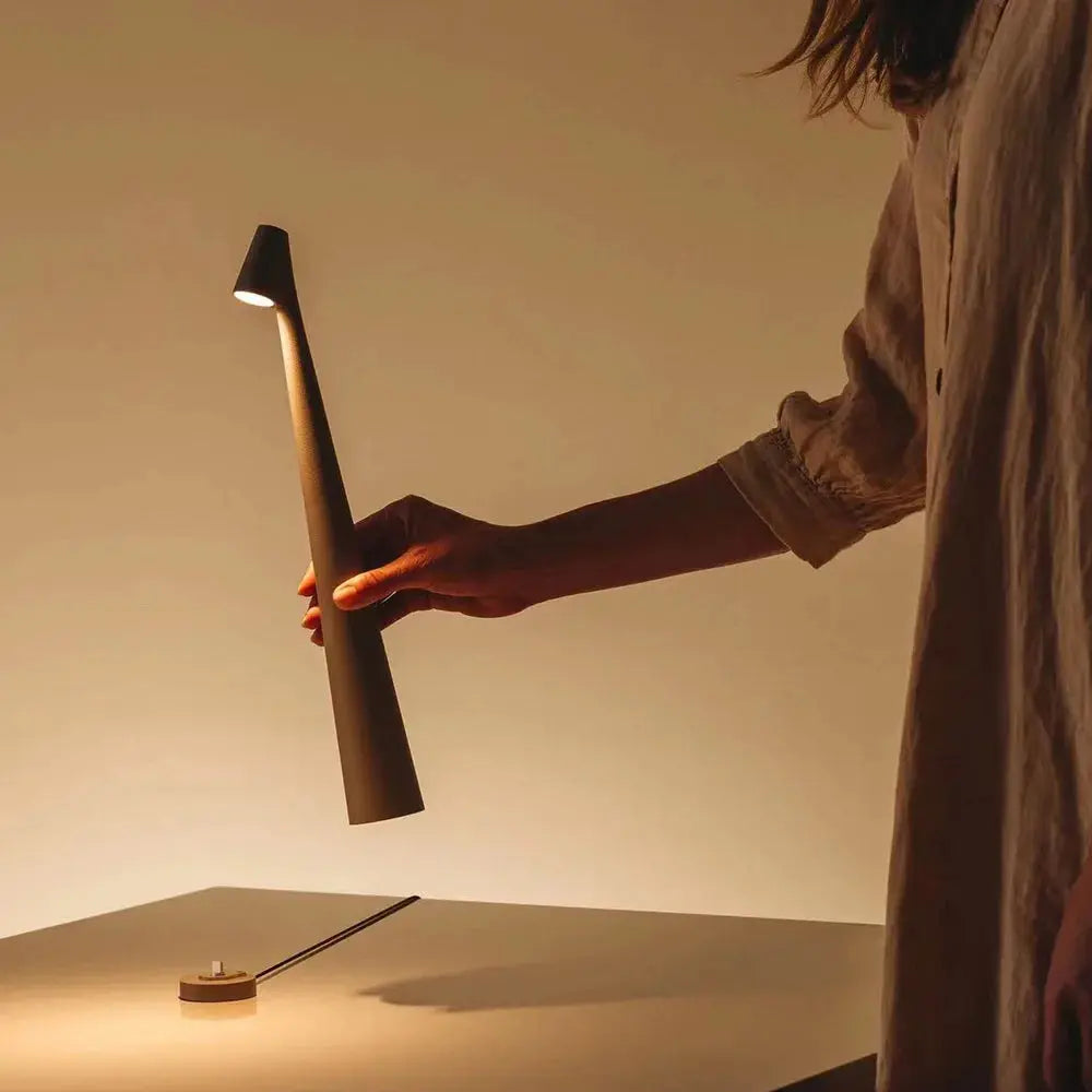 Aluminum Tall Colorful Table Lamp - Decorstly