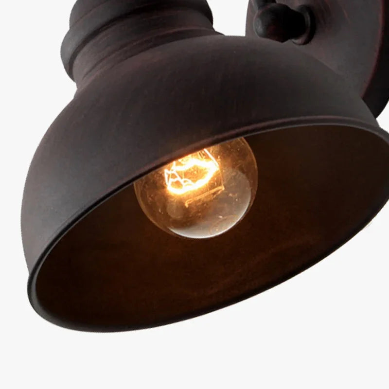 Antique wall lamp with bulb, RetroGlow Outdoor Sconce.