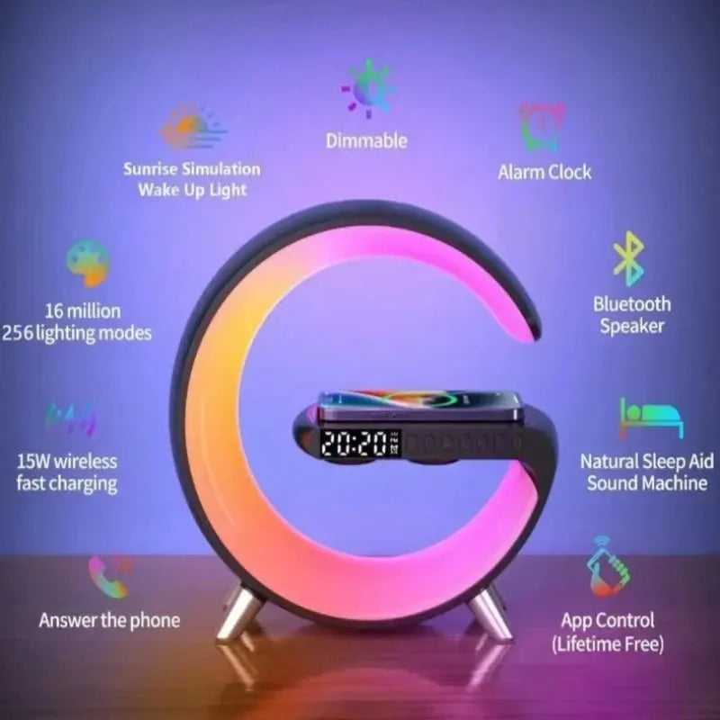 ColorfulGlow LED Smart Bedside Table Lamp - Decorstly