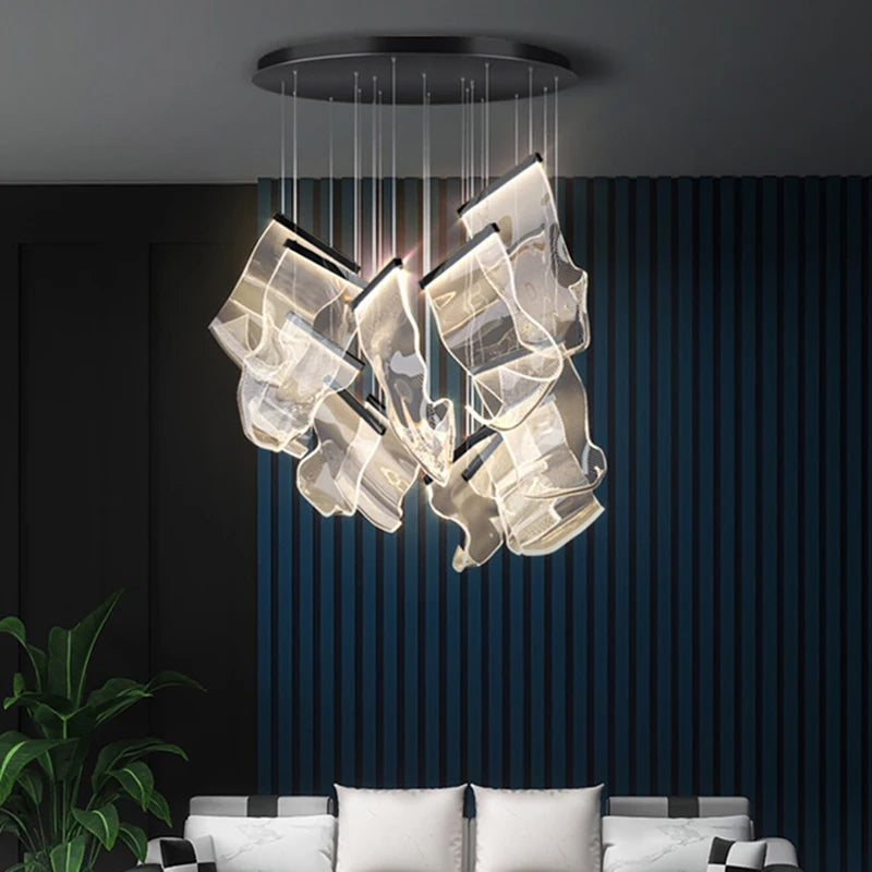 Crystal Cascade Chandelier