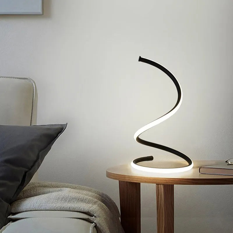 SpiralGlow LED Table Lamp