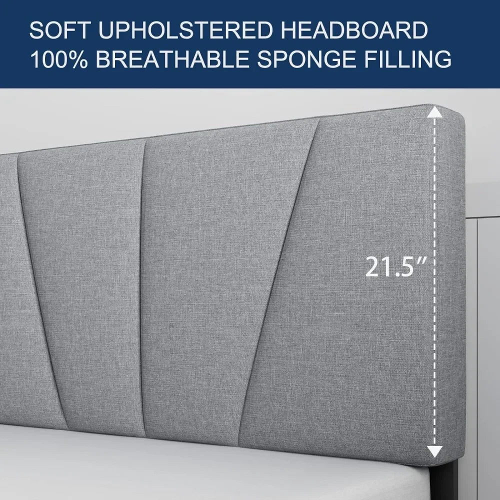 GrayRest King Bed Frame