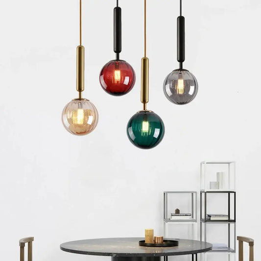 Glass Ball Kitchen Island Pendant Light - Decorstly