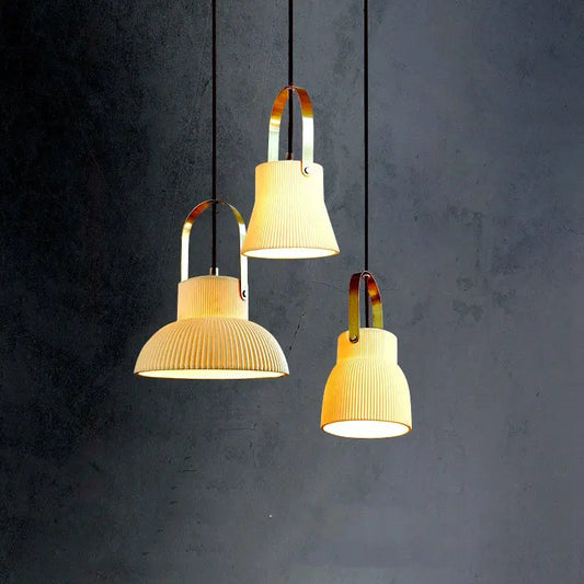 Pure Light Ceramic Pendant Lamp - Decorstly