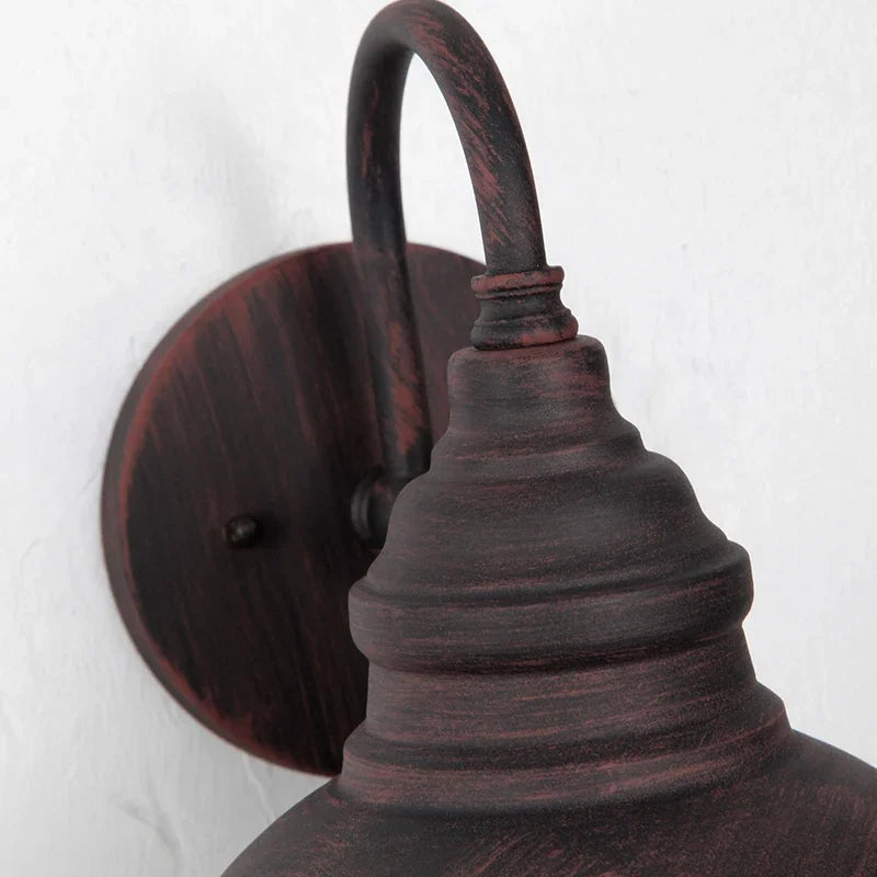 Classic wall sconce with light bulb, RetroGlow Outdoor.